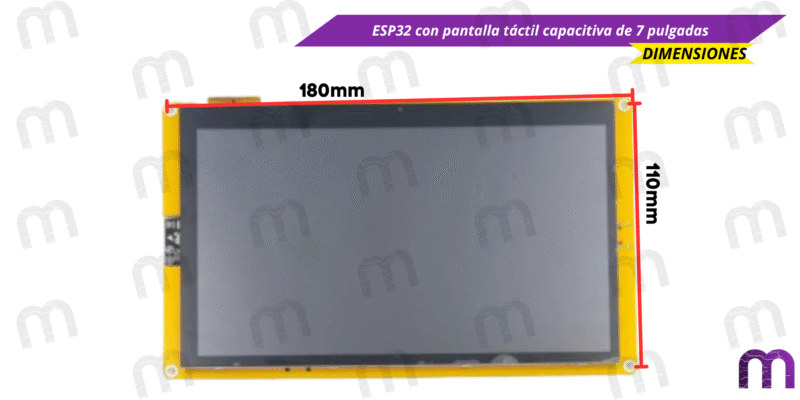 pantalla tactil ESP32 con pantalla táctil capacitiva de 7 pulgadas