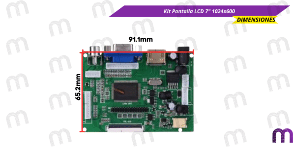 Kit Pantalla LCD 7" 1024x600 - Imagen 2