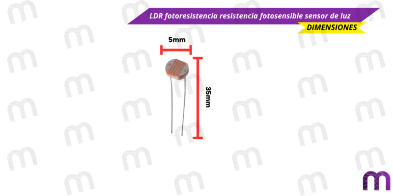 LDR LDR fotoresistencia resistencia fotosensible sensor de luz