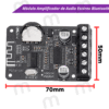 Módulo Amplificador de Audio Estéreo Bluetooth 5.0 con Salidas 2x40W - Imagen 3