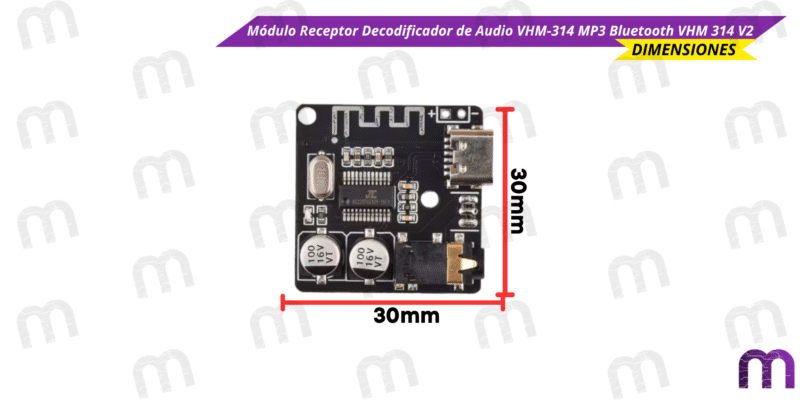 Módulo Receptor Decodificador de Audio VHM-314 MP3 Bluetooth VHM 314 V2