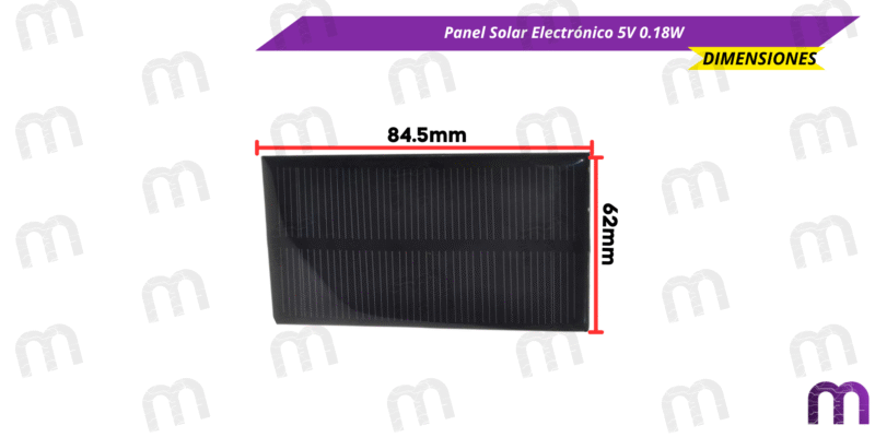 Panel Solar Electrónico 5V 0.18W