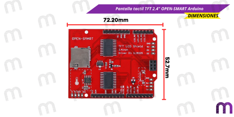 Pantalla tactil Pantalla tactil TFT 2.4" OPEN-SMART Arduino
