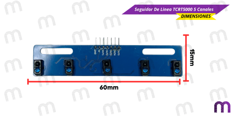 Seguidor De Linea TCRT5000 5 Canales