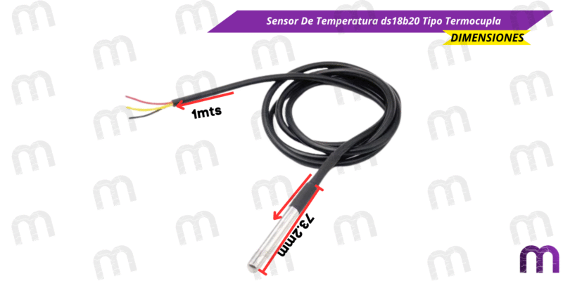 Sensor De Temperatura ds18b20 Sensor De Temperatura ds18b20 Tipo Termocupla