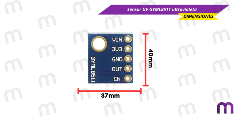 Sensor rayos UV Arduino Sensor UV GYML8511 ultravioleta