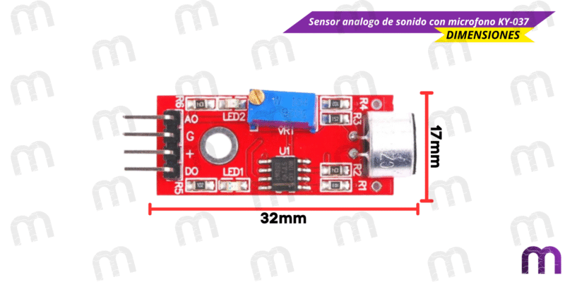 microfono Sensor analogo de sonido con microfono KY-037