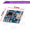 TP4056 Controlador De Carga 5V 1A Sin Regulador - Imagen 2