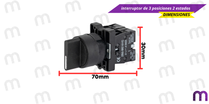 interruptor de 3 posiciones 2 estados
