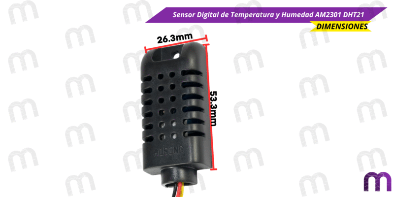 Sensor Digital de Temperatura y Humedad AM2301 DHT21