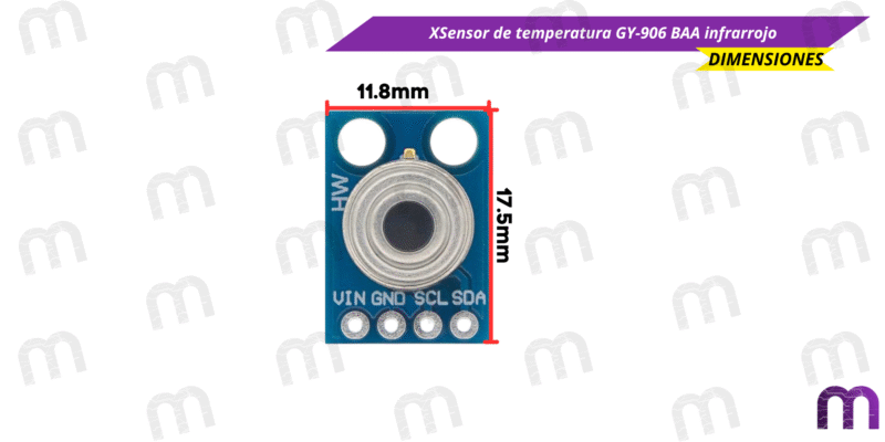 Sensor de temperatura GY-906 BAA infrarrojo
