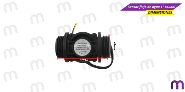 Sensor flujo de agua 1" caudal - Imagen 2