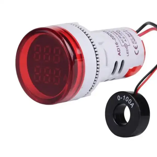 Indicador Piloto Voltimetro Amperimetro AC 22mm