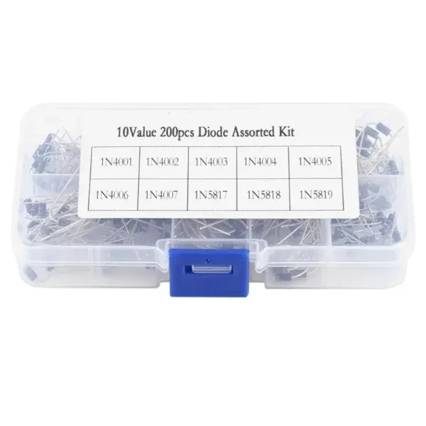 Kit Diodos 200 unidades 10 Valores