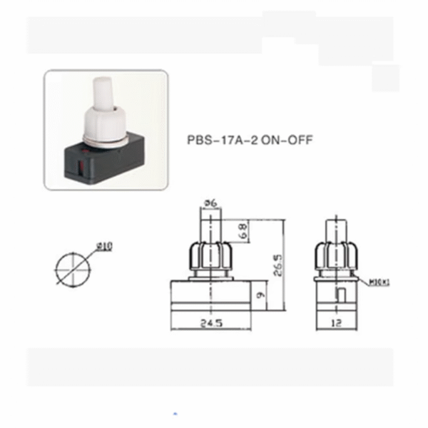 Interruptor plastico