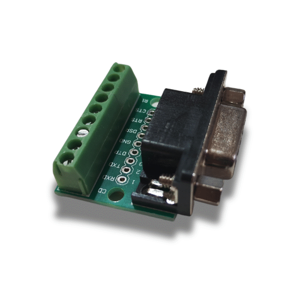 Adaptador DB9 con terminal Screw