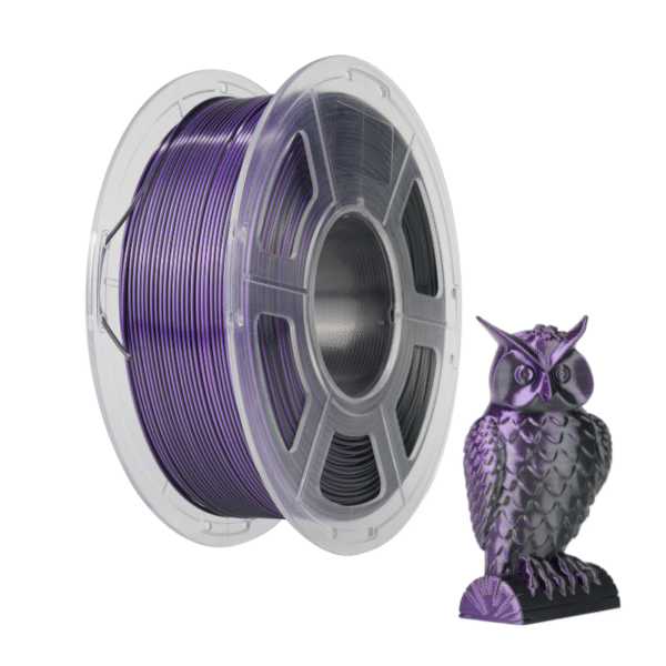 Morado + Negro filamento sunlu silk