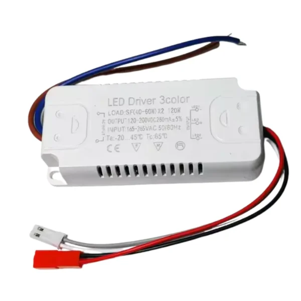 Driver LED de 2W (40–60W)x2  280mA – Cambio de 3 colores