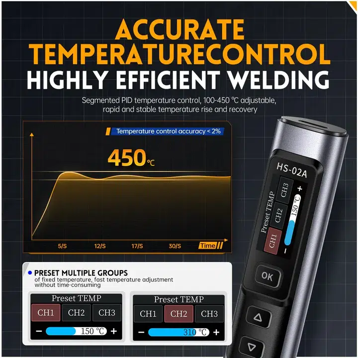 Soldador Inalámbrico FNIRSI HS-02