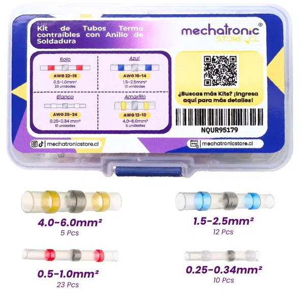 Kit de Tubos Termocontraíbles con Anillo de Soldadura