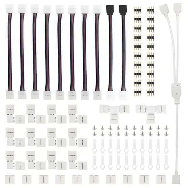 Kit Conectores de LED RGB 5050 de 4 Pines
