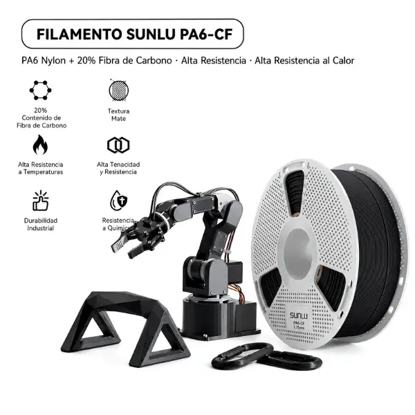 Filamento Nylon Carbono PA6-CF 1.75mm (1)