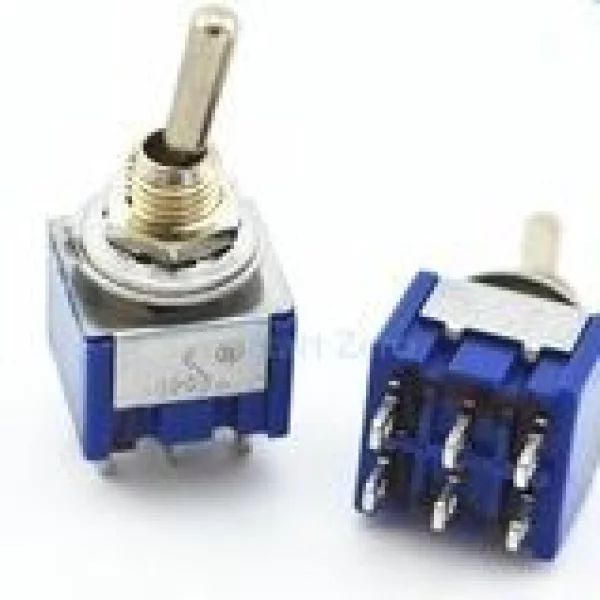 Interruptor Palanca DPDT 6 Pines 3A