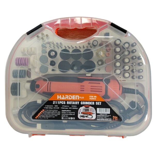Mini taladro multipropósito 211 pcs HARDEN