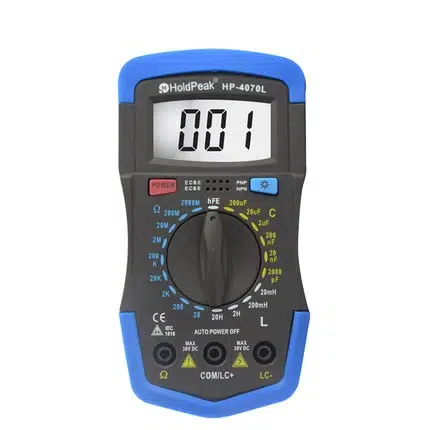 Tester multimetro inductancia, capacitancia y resistencia