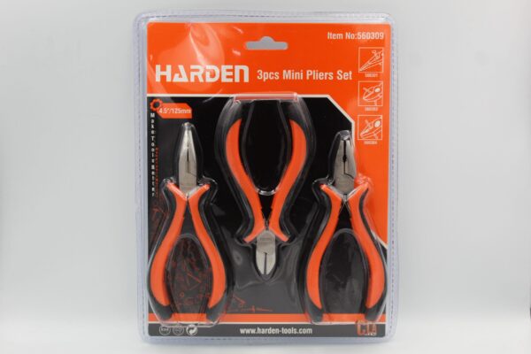 Set 3 Mini Alicates Cortante/Punta/Universal HARDEN