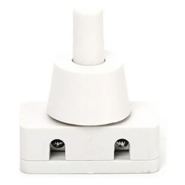 Interruptor pulsador blanco