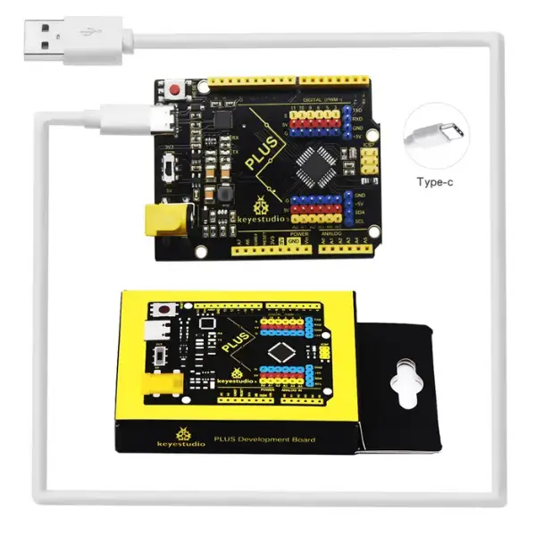 Keyestudio PLUS Development Board con Interfaz USB-C para Arduino Uno R3 (1)