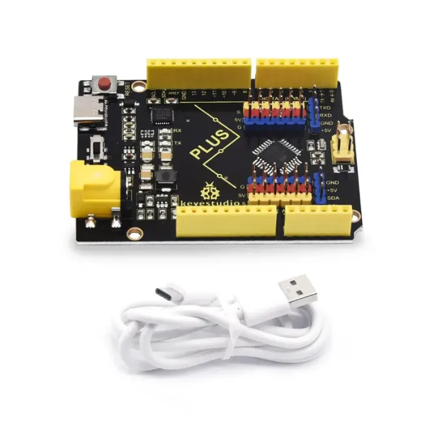 Keyestudio PLUS Development Board con Interfaz USB-C para Arduino Uno R3