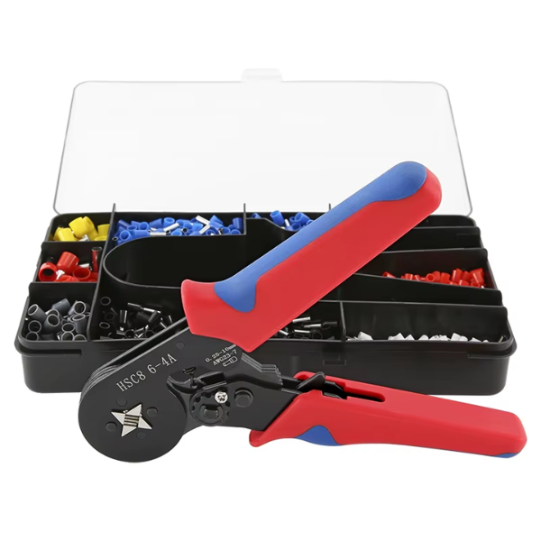 Kit Alicates de Crimpado HSC8 6-4A + 1200 Terminales Tubulares Ferrules Profesional (4)