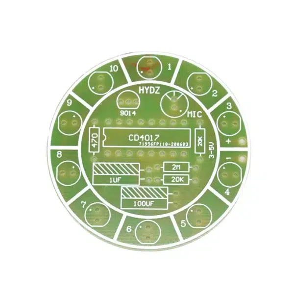 Kit DIY Circuito de LEDs Controlados por Sonido CD4017 2