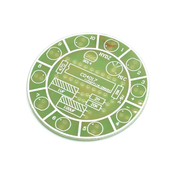 Kit DIY Circuito de LEDs Controlados por Sonido CD4017 4