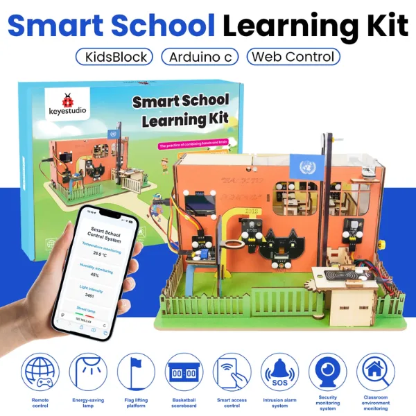 esp32 Kit Keyestudio Smart School Learning ESP32 IoT STEAM para Estudiantes MechatronicStore Kit Keyestudio Smart School Learning ESP32 IoT STEAM para Estudiantes - Imagen 15