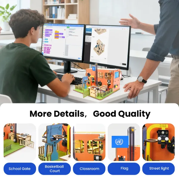 esp32 Kit Keyestudio Smart School Learning ESP32 IoT STEAM para Estudiantes MechatronicStore Kit Keyestudio Smart School Learning ESP32 IoT STEAM para Estudiantes - Imagen 18