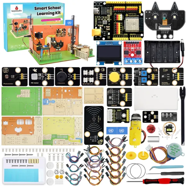 esp32 Kit Keyestudio Smart School Learning ESP32 IoT STEAM para Estudiantes MechatronicStore Kit Keyestudio Smart School Learning ESP32 IoT STEAM para Estudiantes - Imagen 19