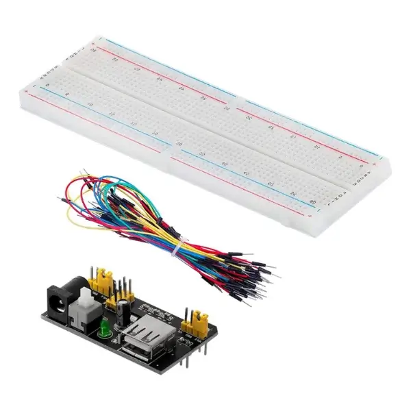 Kit Protoboard +Fuente MB102 (USB) + Set De Cables MechatronicStore Kit Protoboard +Fuente MB102 (USB) + Set De Cables