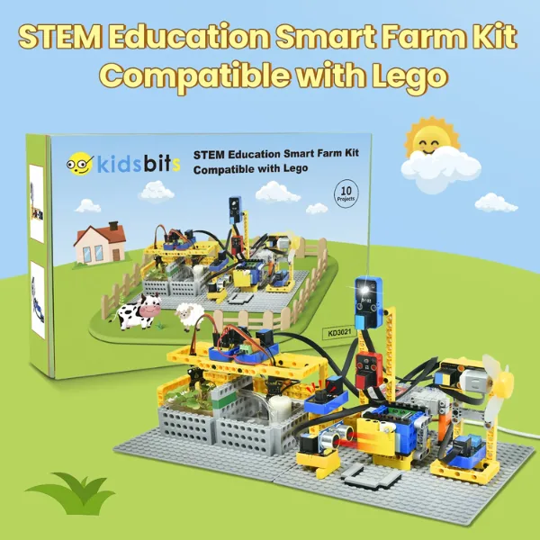 Kit de Granja Inteligente Kidsbits STEM para Arduino (Compatible con LEGO) Keystudio