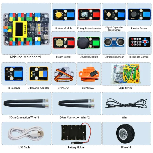 Kit de Ingeniería Inteligente Kidsbits para Arduino (Compatible con LEGO) (4)