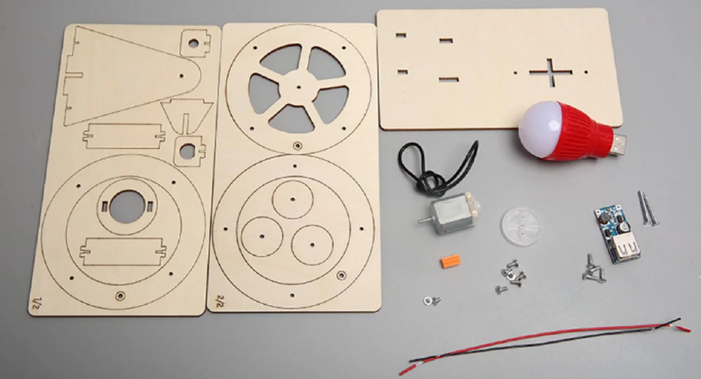 Kit Generador Eléctrico Manual DIY