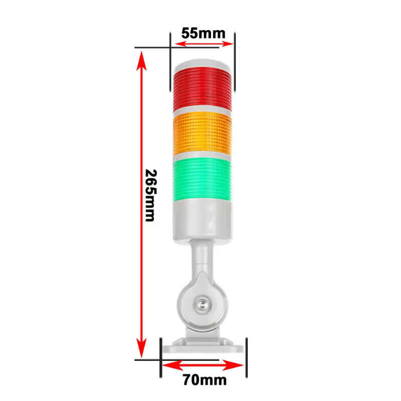 Lámpara de Advertencia LED de 3 Capas con Buzzer Integrado MechatronicStore Lámpara de Advertencia LED de 3 Capas con Buzzer Integrado - Imagen 2