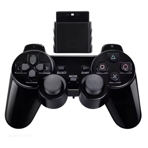 Mando inalámbrico para PS2/PS1 negro