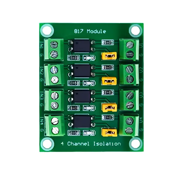 Módulo Optoacoplador de Aislamiento 4 Canales PC817 MechatronicStore Módulo Optoacoplador de Aislamiento 4 Canales PC817 - Imagen 2