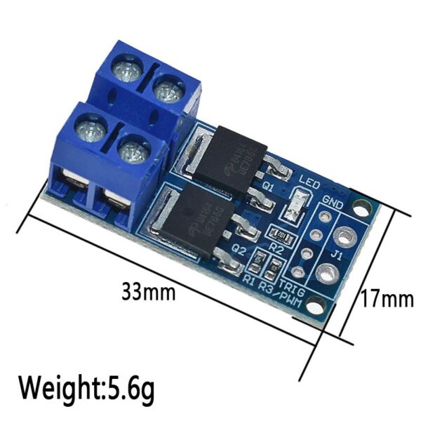 Módulo Regulador Switch PWM Circuitos de Potencia 15A 400W MOSFET 2
