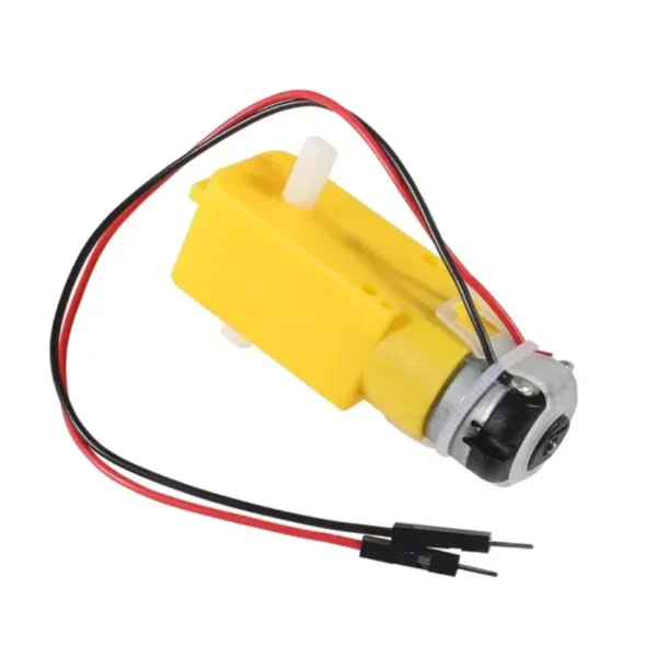 Motor DC Motorreductor Amarillo Con caja reductora 3-6V - Imagen 6