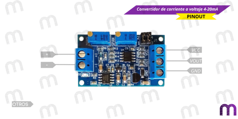 convertidor corriente a voltaje Convertidor de corriente a voltaje 4-20mA