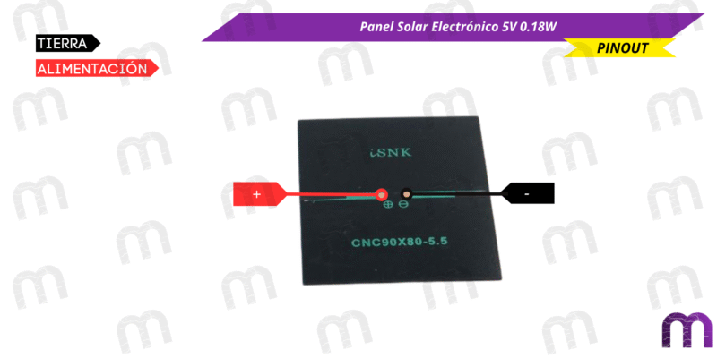 Panel Solar Electrónico 5V 0.18W